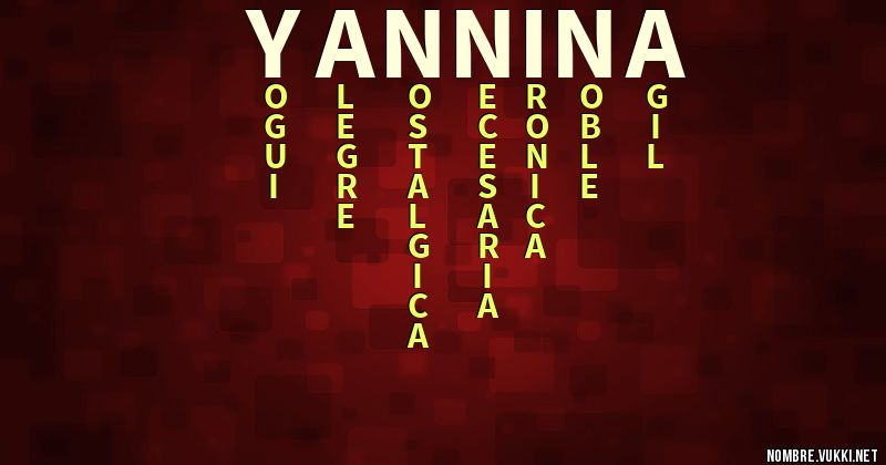 Acróstico yannina