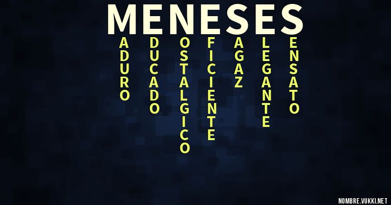 Acróstico meneses