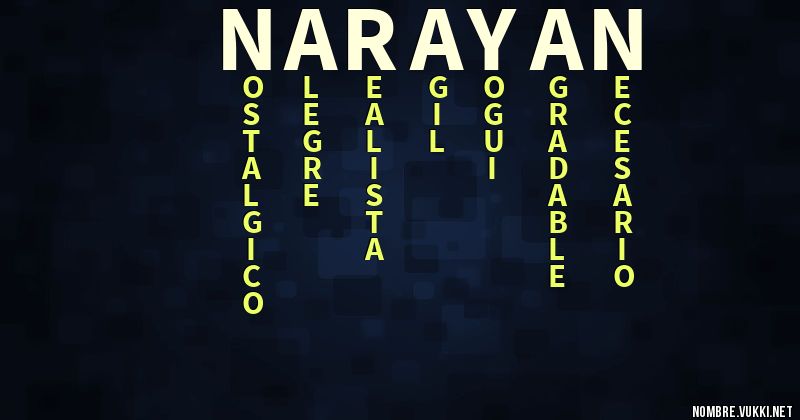Acróstico narayan