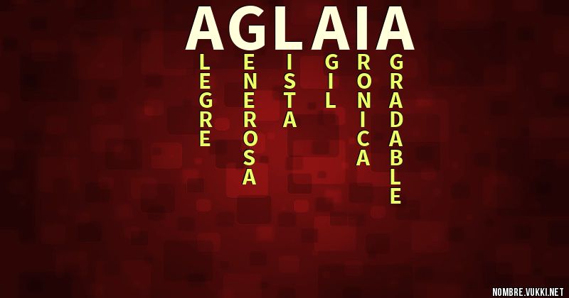 Acróstico aglaia