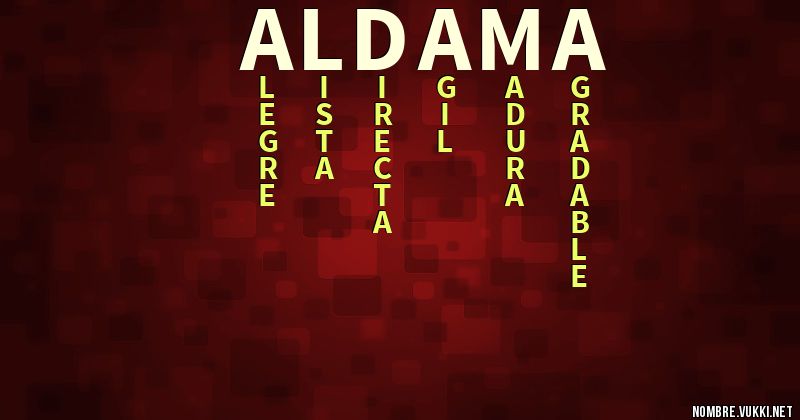 Acróstico aldama