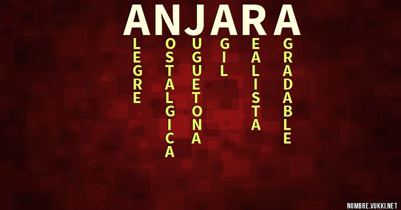 Acróstico anjara