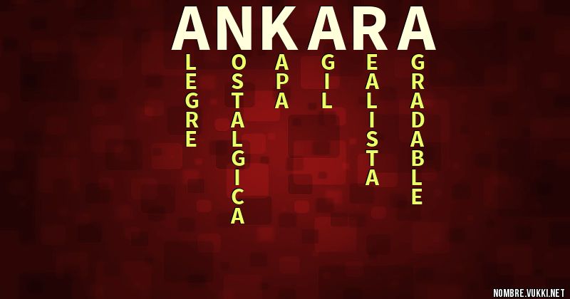 Acróstico ankara