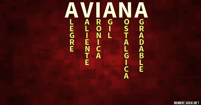 Acróstico aviana