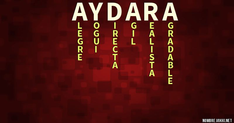 Acróstico aydara