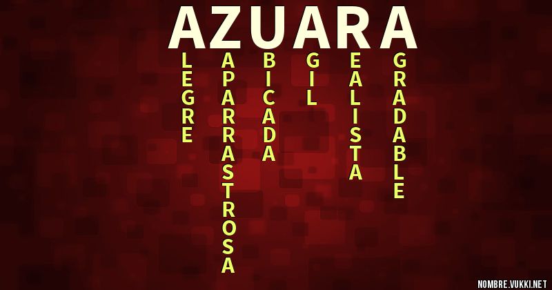 Acróstico azuara