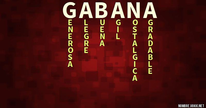 Acróstico gabana