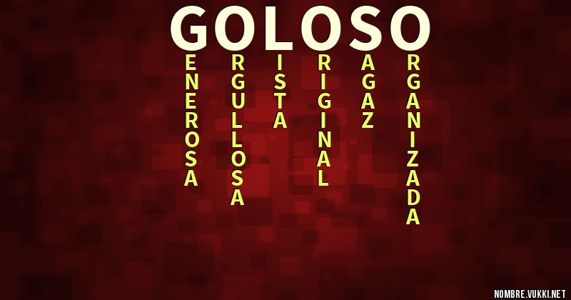 Acróstico goloso