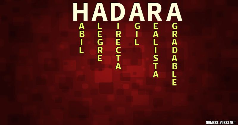 Acróstico hadara