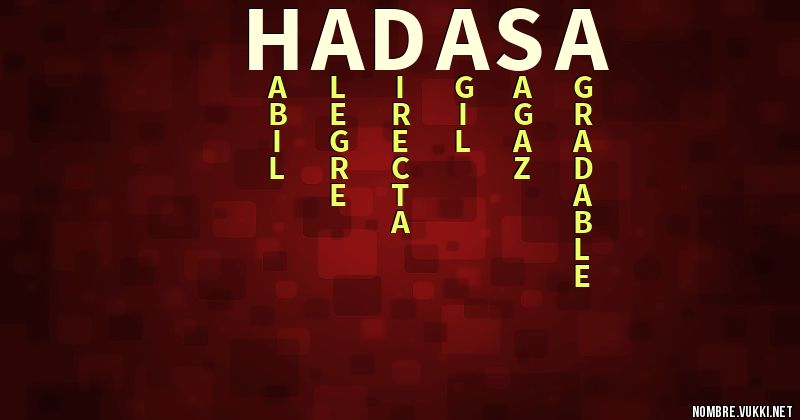 Acróstico hadasa
