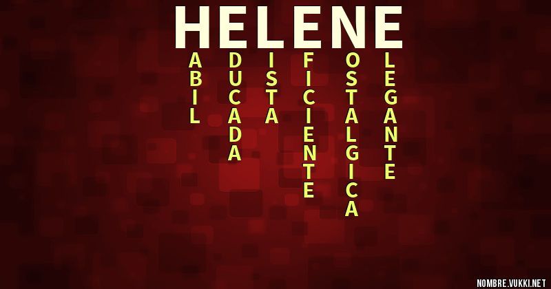 Acróstico helene