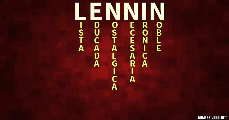 Acróstico lennin