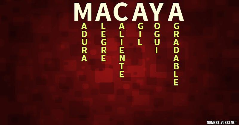Acróstico macaya