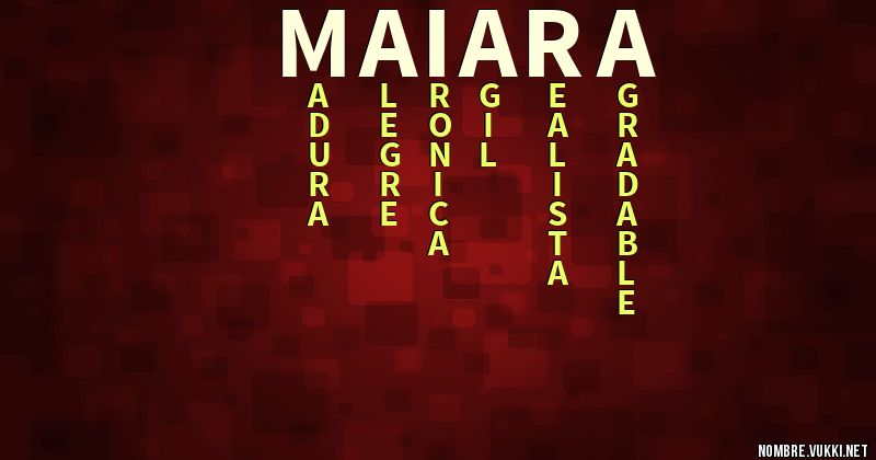 Acróstico maiara