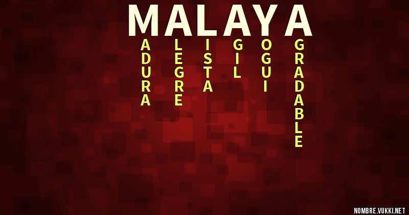 Acróstico malaya
