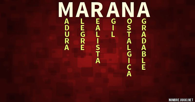 Acróstico marana