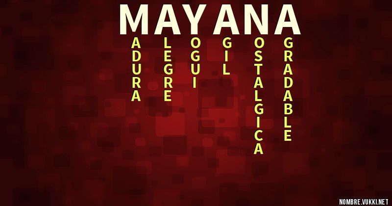 Acróstico mayana