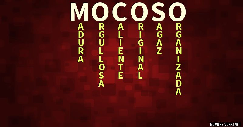 Acróstico mocoso