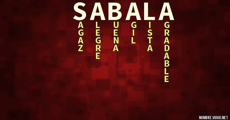 Acróstico sabala