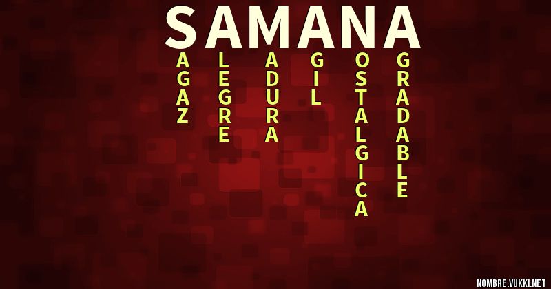 Acróstico samana