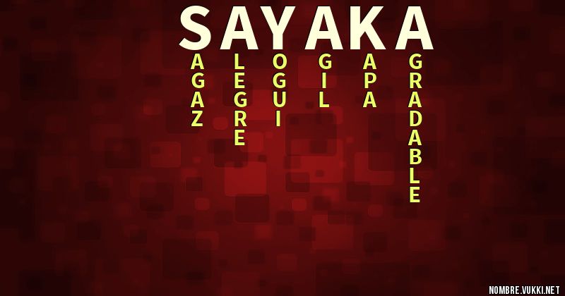 Acróstico sayaka