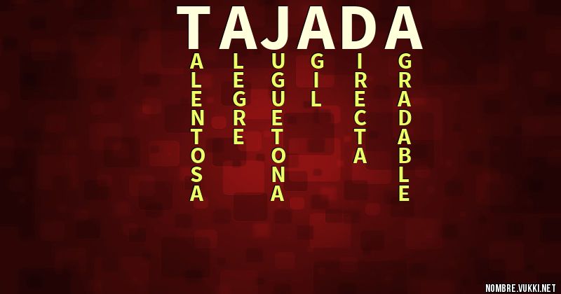 Acróstico tajada