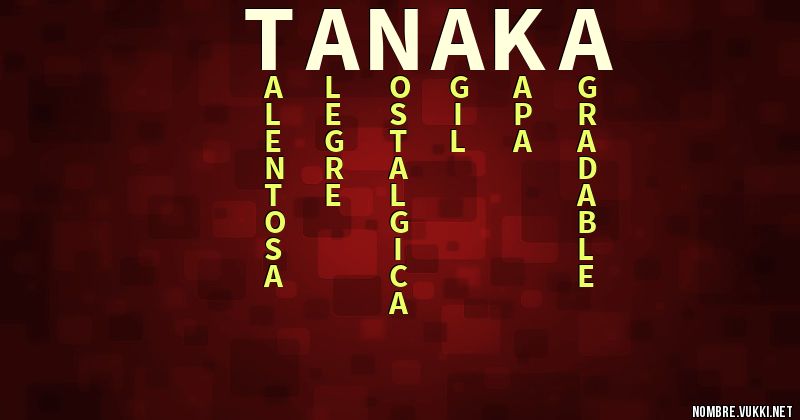 Acróstico tanaka
