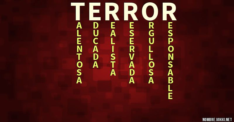 Acróstico terror