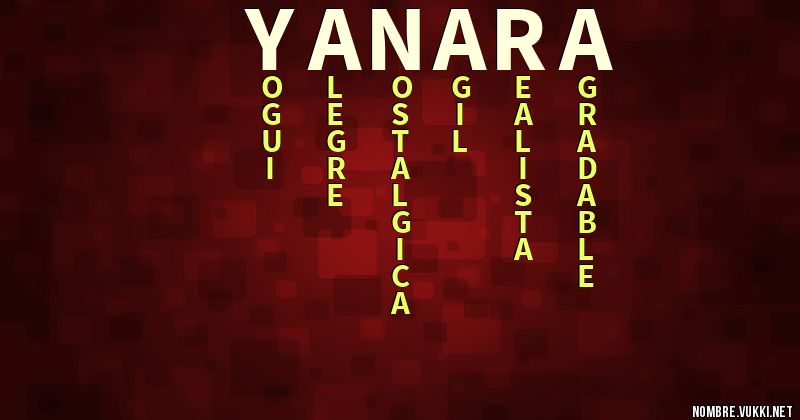 Acróstico yanara