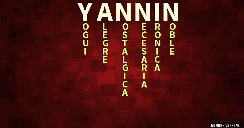 Acróstico yannin