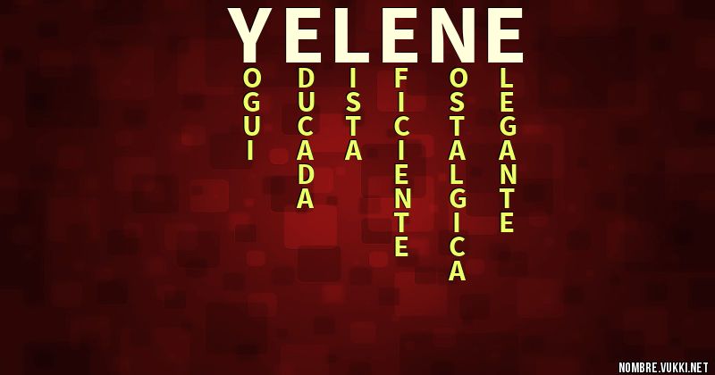 Acróstico yelene