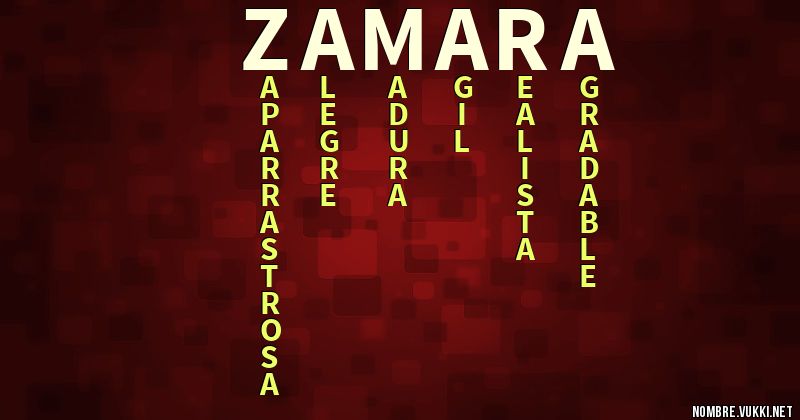Acróstico zamara