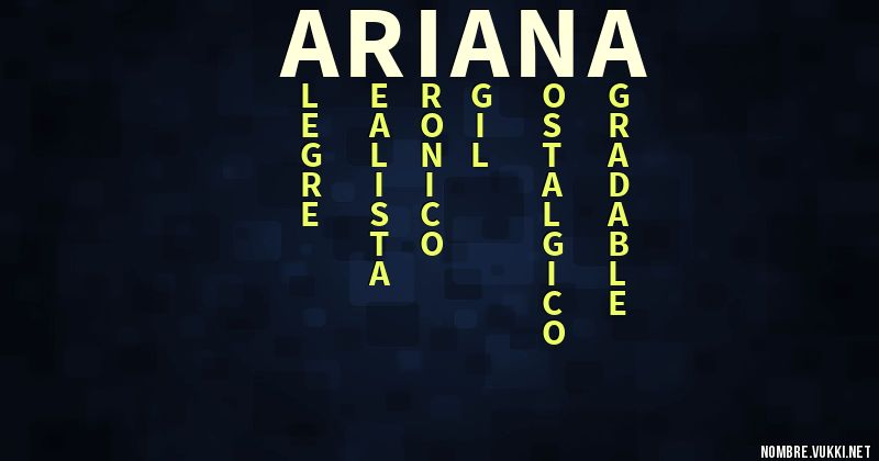 Acróstico ariana