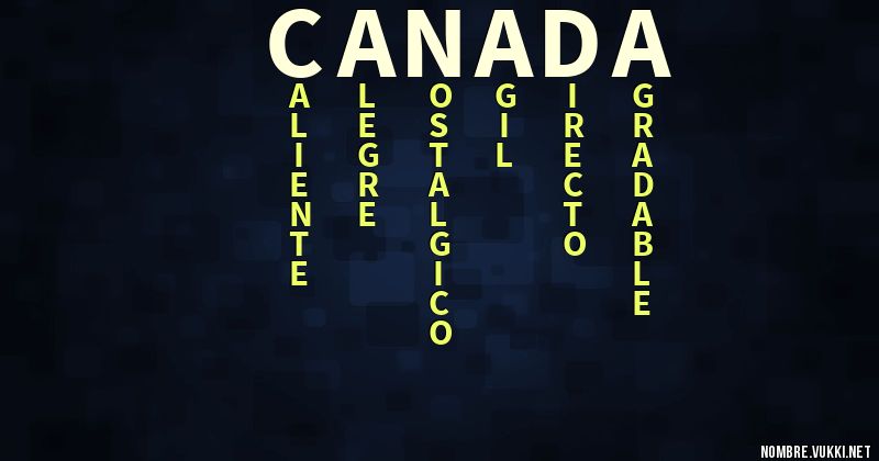 Acróstico canada