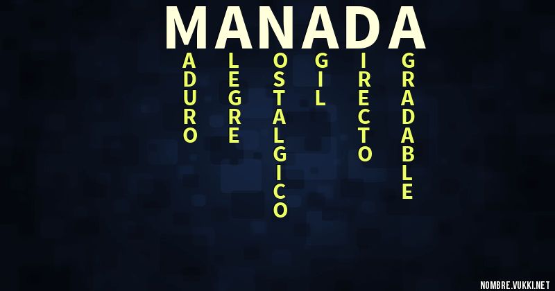 Acróstico manada