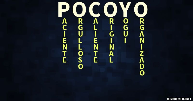 Acróstico pocoyo