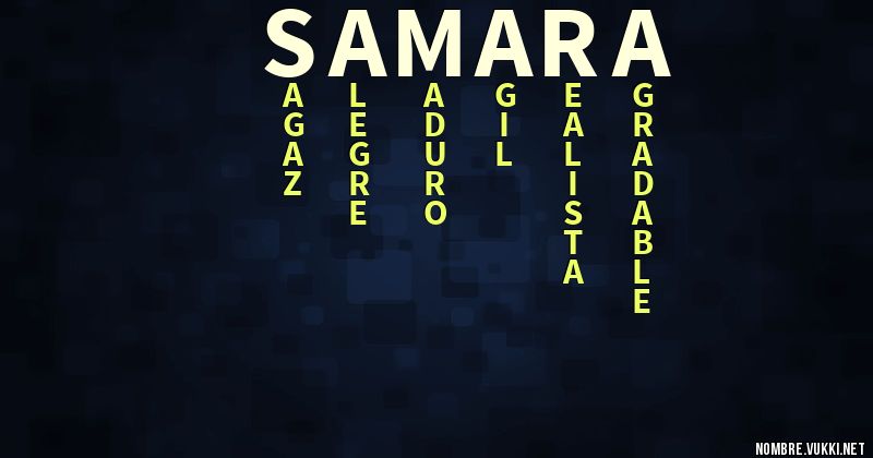 Acróstico samara