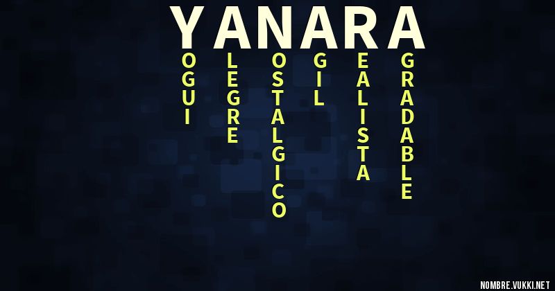 Acróstico yanara