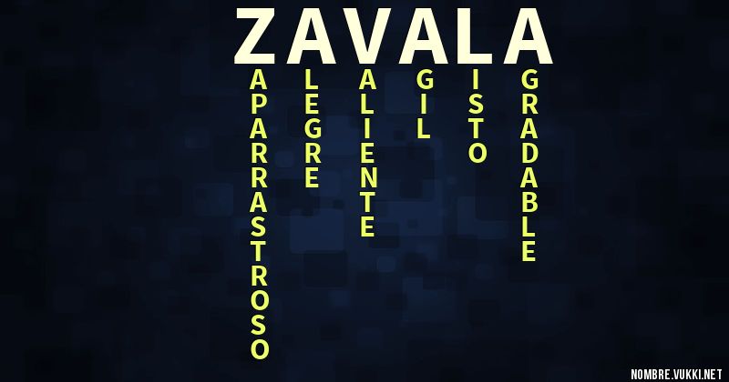 Acróstico zavala