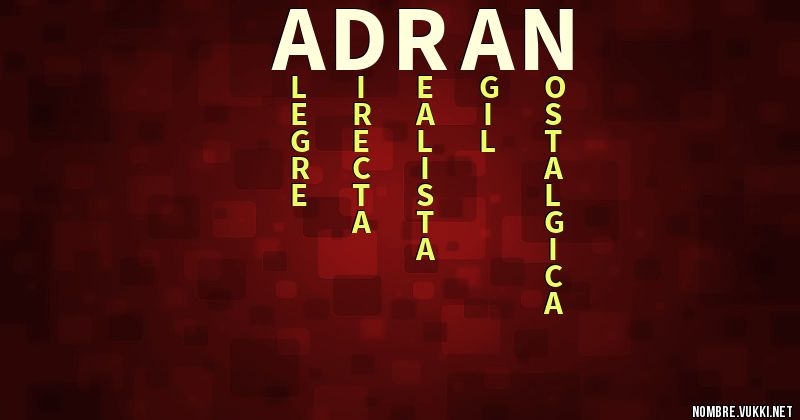 Acróstico adran