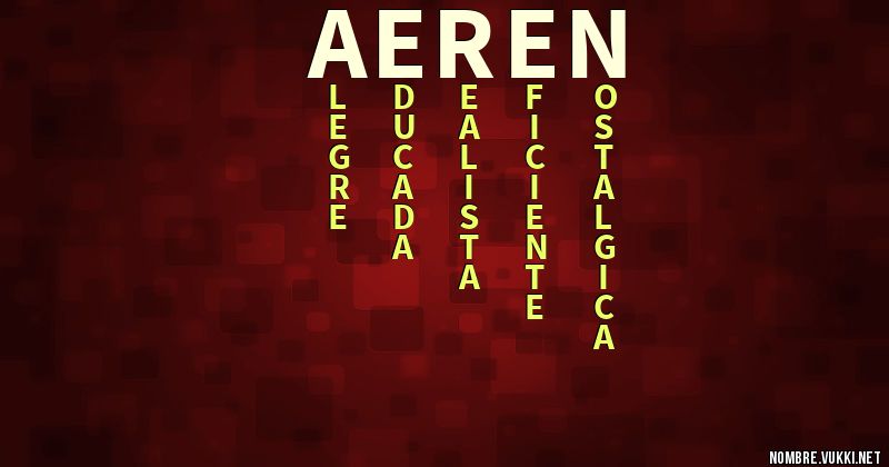 Acróstico aeren