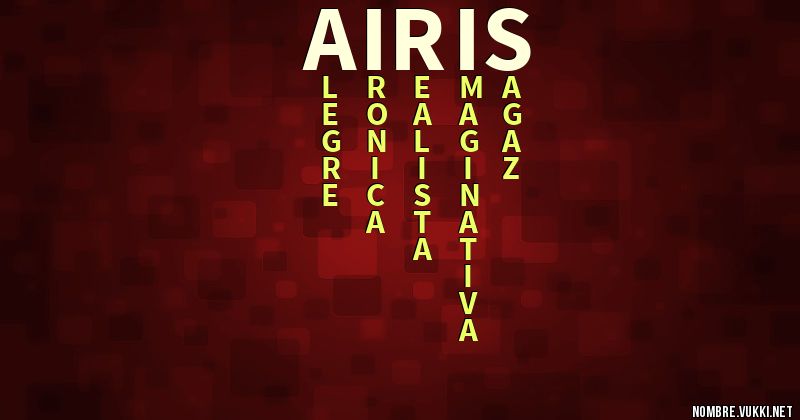 Acróstico airis