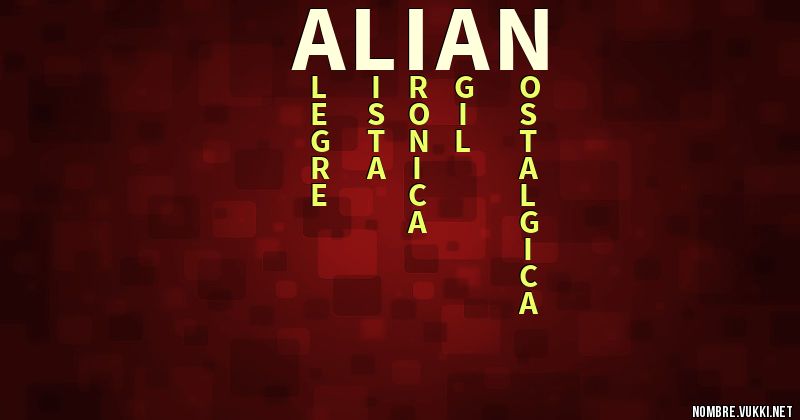 Acróstico alian