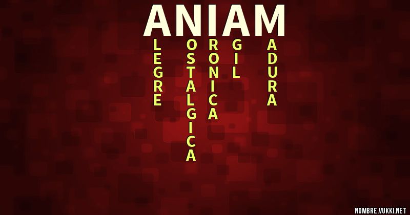 Acróstico aniam