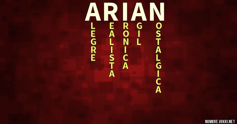 Acróstico arian