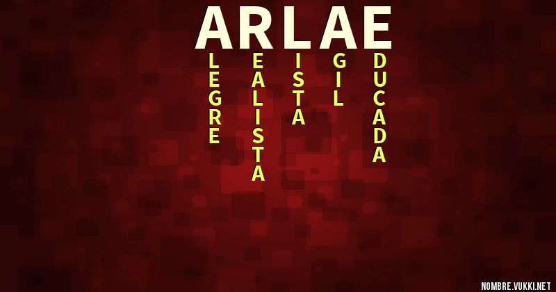 Acróstico arlae