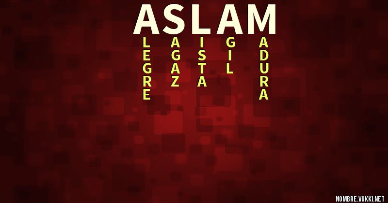 Acróstico aslam