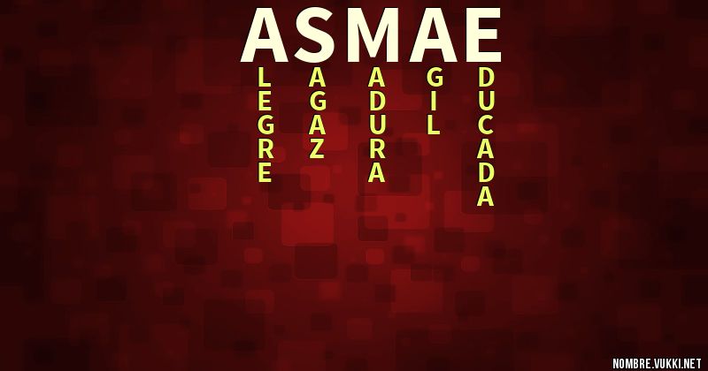 Acróstico asmae