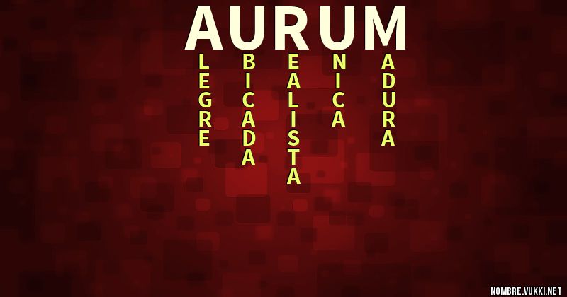 Acróstico aurum