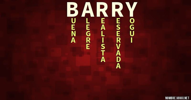 Acróstico barry
